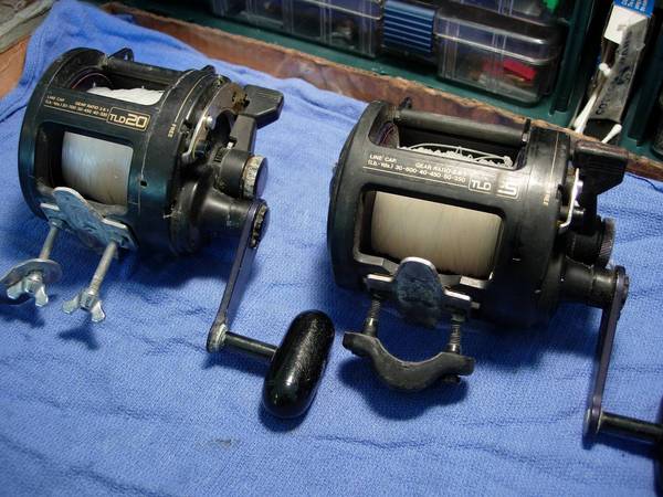SHIMANO TLD15 CONVENTIONAL LEVER DRAG FISHING REEL SPOOLED WITH